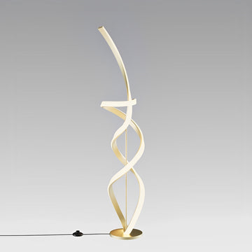 55" Matte Gold LED Floor Lamp, 2400 Lumens